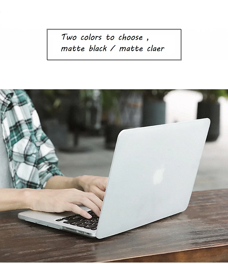 Новый матовый чехол для ноутбука + защита экрана (подарок) клавиатуры Macbook 13 Touch Bar
