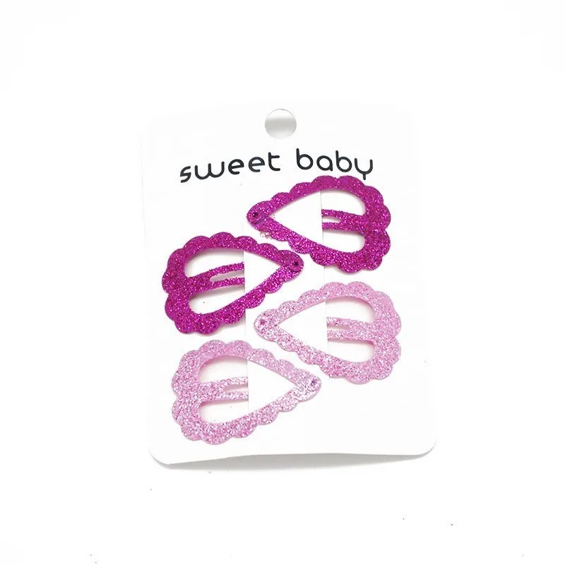 4 шт. детские заколки для волос в форме сердца|Аксессуары девочек| |