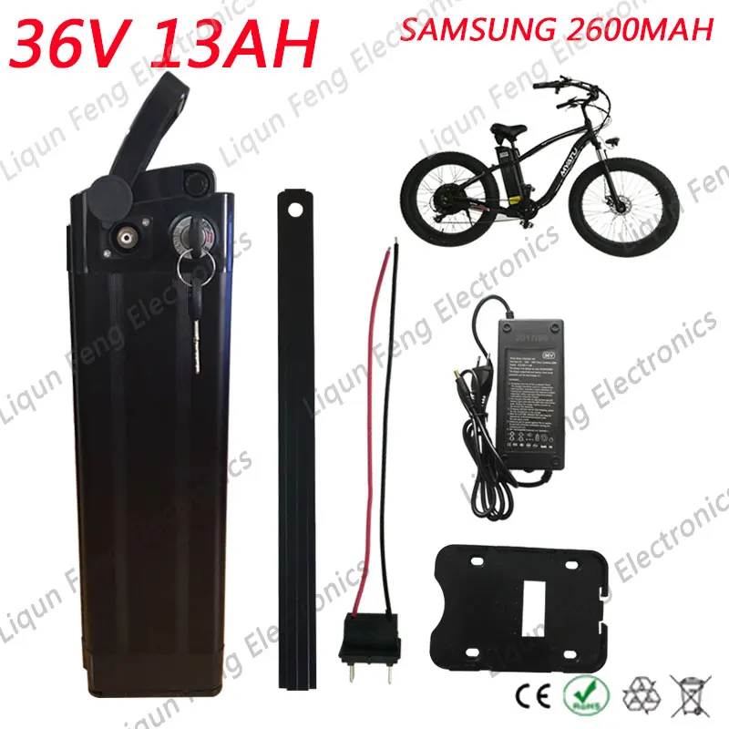 Литий ионный аккумулятор для электровелосипеда 500 Вт 36 В 13 Ач|ebike battery|36v 13ah30a bms |