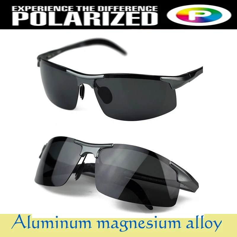 

Aluminium titanium magnesium alloy battle field style polarized UV400 UV100% mens sunglasses