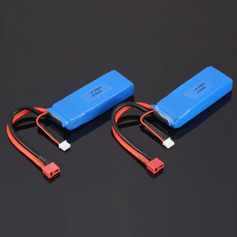 2 шт 7 4 V 2700mAh 20C 2S Lipo RC батарея с T вилкой для Wltoys 10428-A 10428-B 10428-B2 10428 1/10 Гусеничный