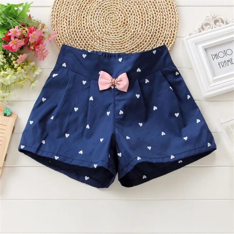 Summer girls shorts 2019 kids new fashion cotton bow pants for children casual sports short clothing 3-10Y | Детская одежда и