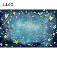 laeacco blue gradient stars graffiti birthday photography backgrounds photo backdrops baby shower photophone for photo studio