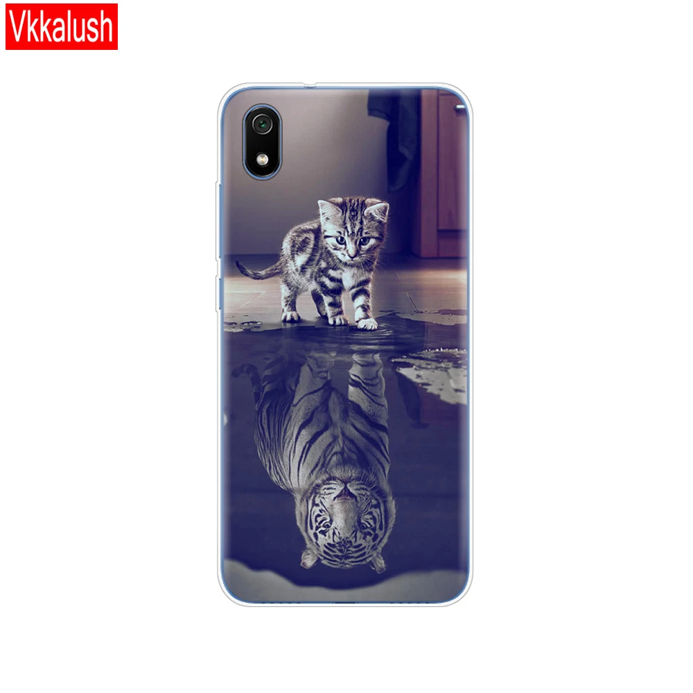 80075 Силиконовый чехол для телефона Xiaomi Redmi 7a, чехлы с полной защитой, мягкая задняя крышка из ТПУ для Redmi 7 A, чехол-бампер - Цвет: 80075