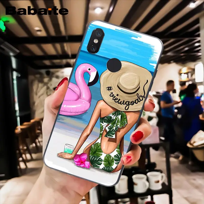 Babaite VOGUE Рождественский чехол для телефона принцессы девушки босса кофе Xiaomi MiA1 A2