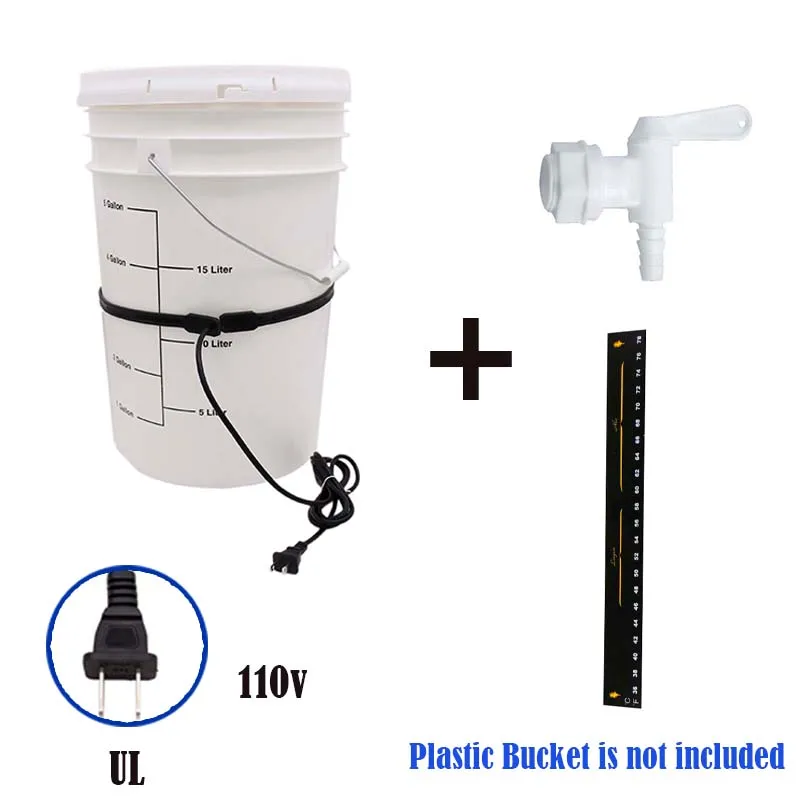 Набор пластиковых ферментеров для домашнего пивоварения вилка стандарта ЕС/UL