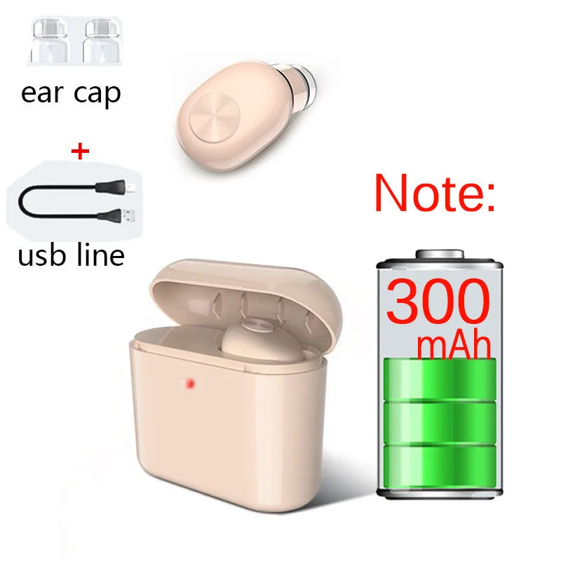 300mAh BL1 Bluetooth наушники, гарнитура, мини беспроводной Bluetooth наушник с зарядным устройством, гарнитура с микрофоном для Ios Android телефона - Цвет: 300mAh