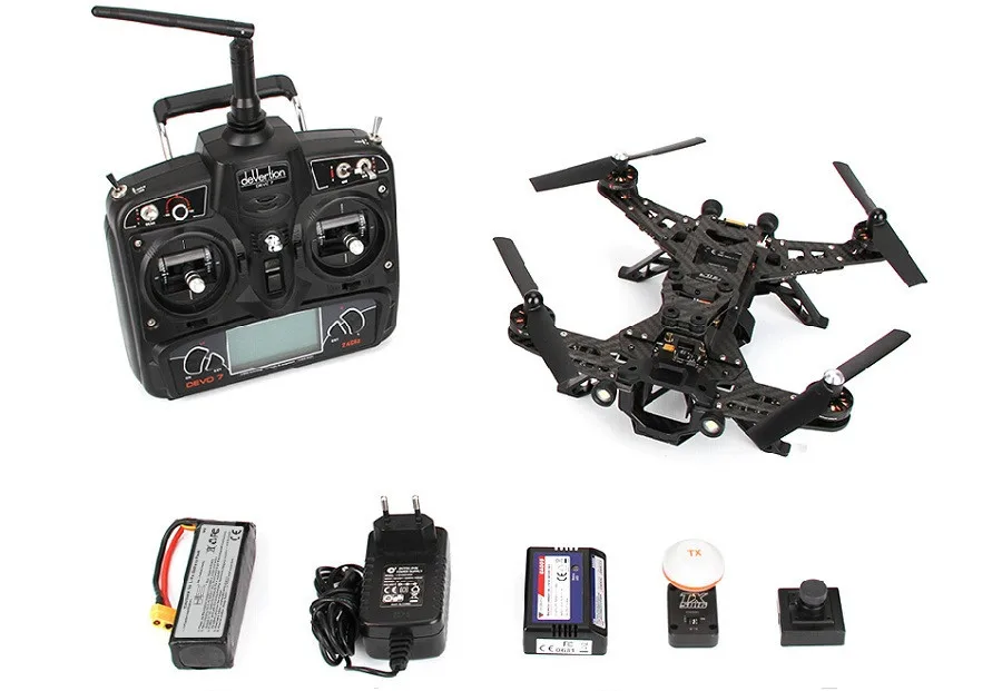 Квадрокоптер Walkera Runner 250 Racer модульный HD камера гоночный Дрон с камерой DEVO 7