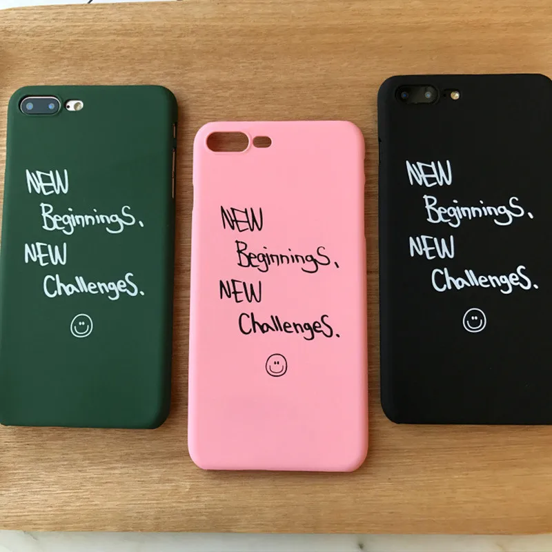 Чехол для телефона с новогодними пожеланиями iphone 6 6s модный жесткий пластиковый
