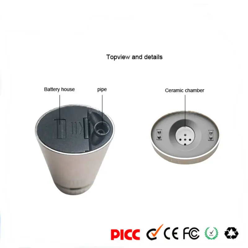 

Bud VS7 Dry Herb Vaporizer Ceramic Chamber Starter Kit Glass Mouthpiece Temp Control Mod 18650 Battery Electronic Cigarette Vape