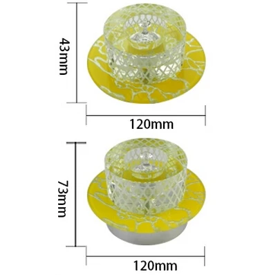 Современный светодиодный потолочный прожектор 3 Вт освещение с кристаллами для