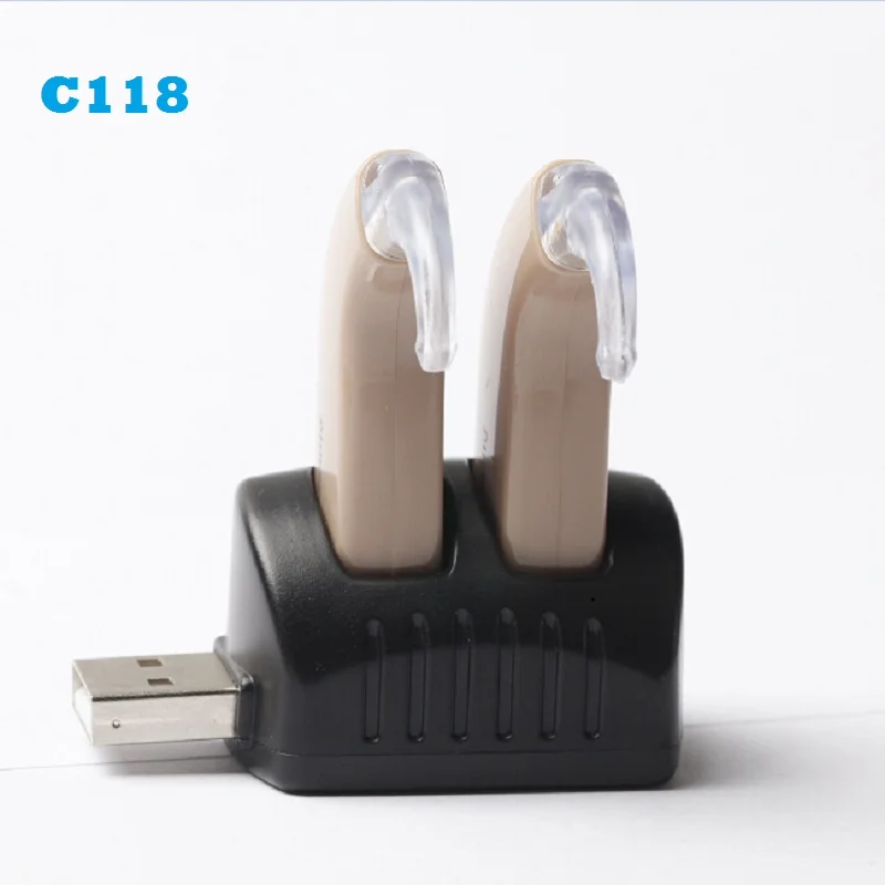 Acosound 1 Pair/lot USB Rechargeable Hearing Aid cheap powerful Sound Amplifier For The Elderly Portable BTE Deaf Ear Care | Красота и