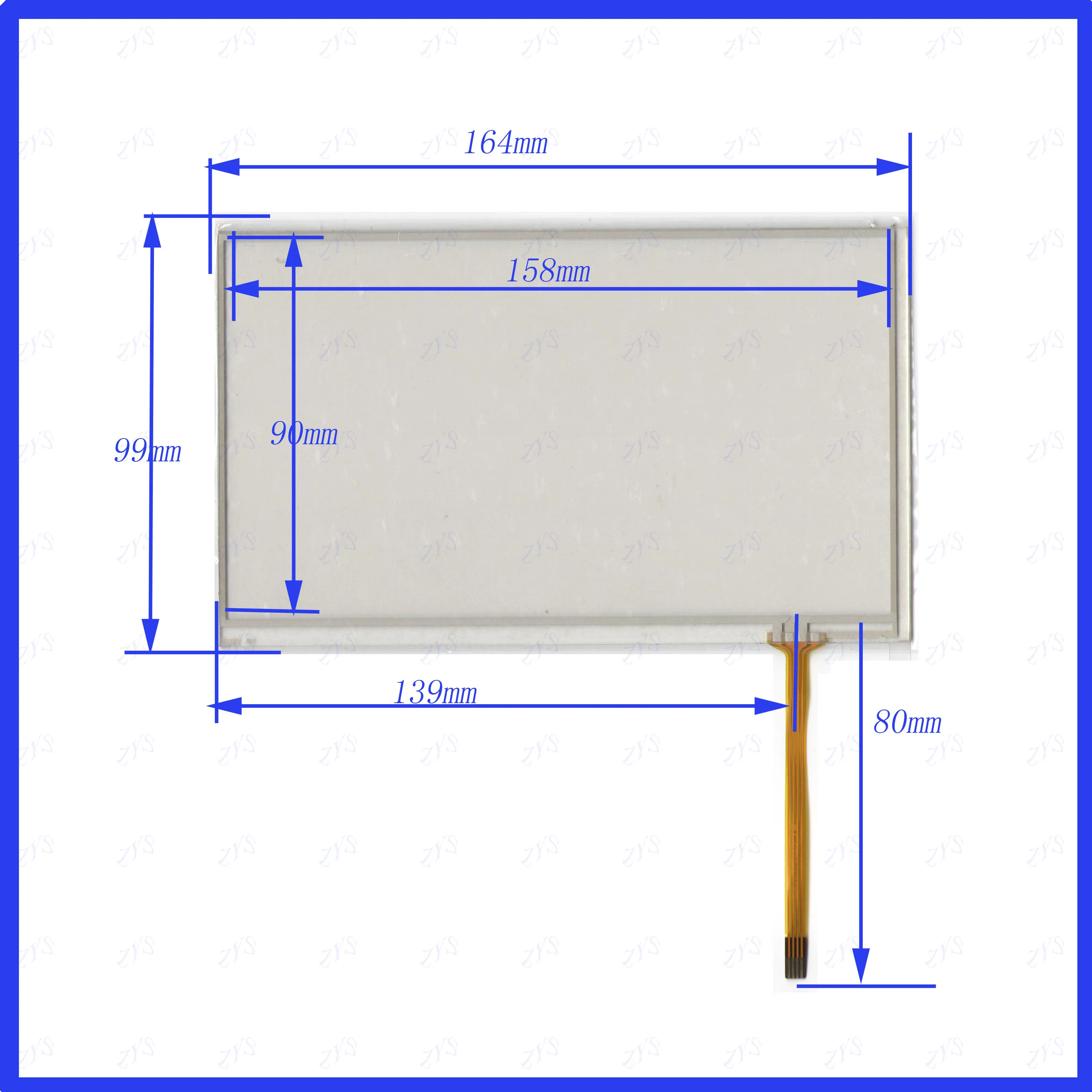 

wholesale 7153 this is compatible 164*99mm resistance screen for GPS CAR this is compatible for Car Rideo
