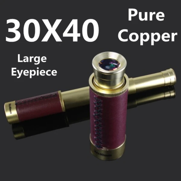 30x40 Pirates of the caribbean telescopio Monocular telescope optics Nautical Brass Spyglass Maritime Outdoor Camping Genuine |