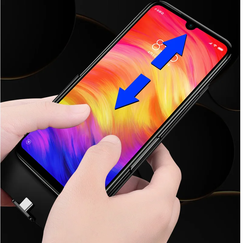 Чехол для внешнего аккумулятора 6800 мАч Xiaomi Redmi Note7/Note7Pro запасной аккумулятор note7 Pro