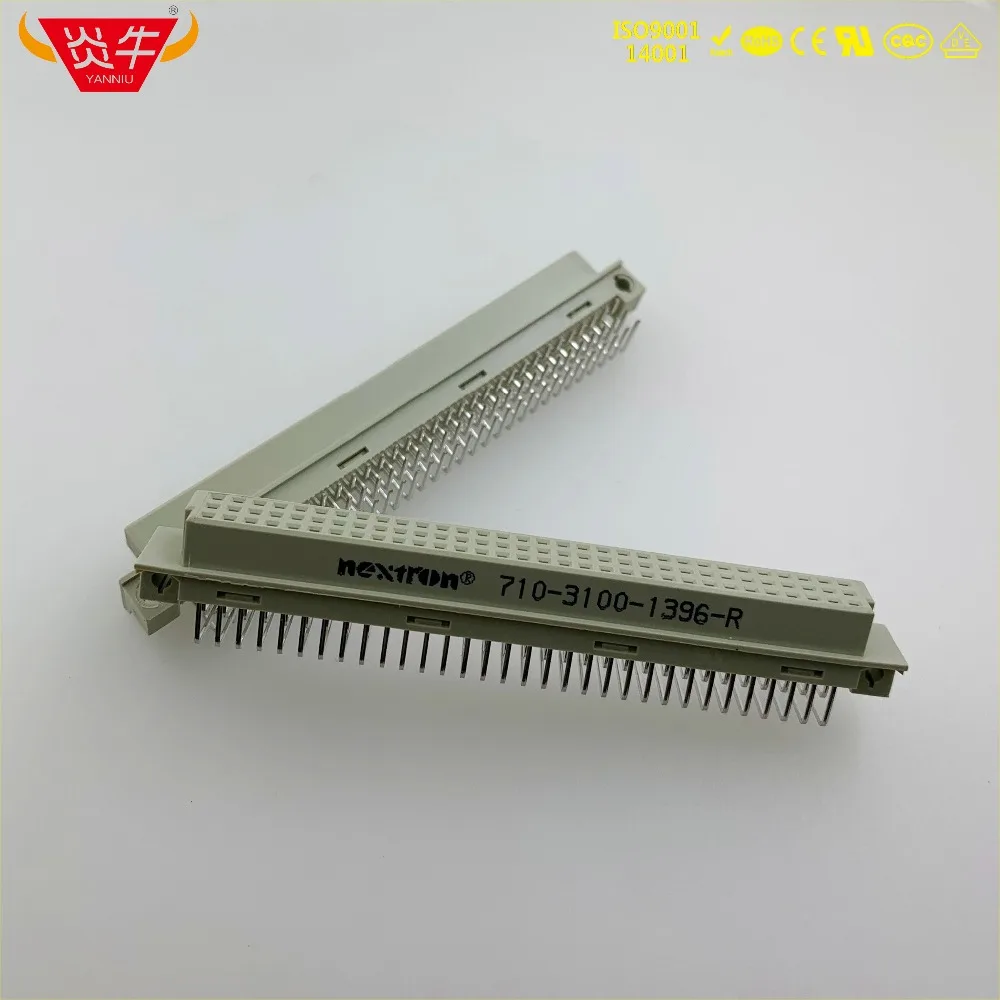 50 шт. 396 DIN41612 DIN разъем 710-3100-1396-R 3*32P 96PIN женский правый Угловые булавки европейская