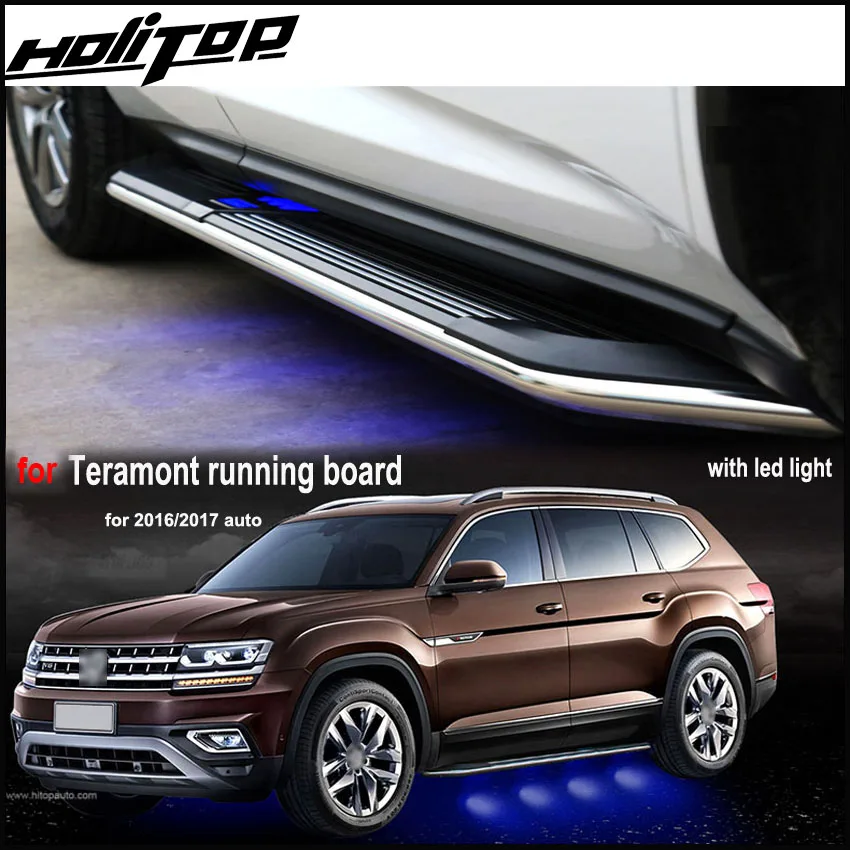 Модная светодиодная подсветка nerf ножные педали боковые подножки для VW Volkswagen Teramont
