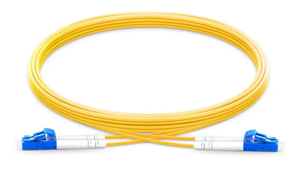 FirstFiber 5 m LC UPC to LC UPC G657A 2 cores Duplex Fiber Patch Cable, Jumper, Patch Cord 2.0mm PVC OS2 SM Bend Insensitive