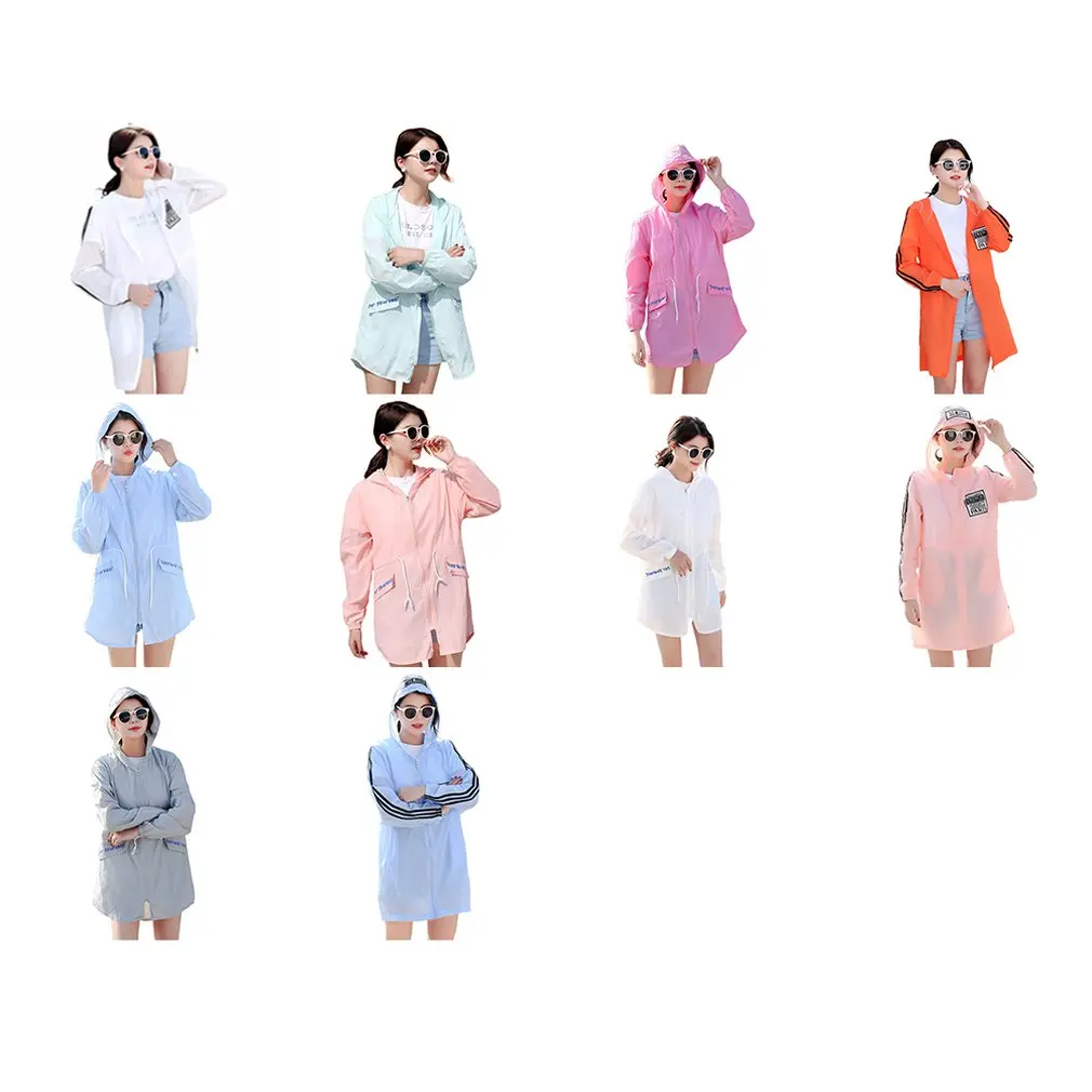 Солнцезащитная Одежда Женская Длинная летняя новая тонкая дышащая свободная