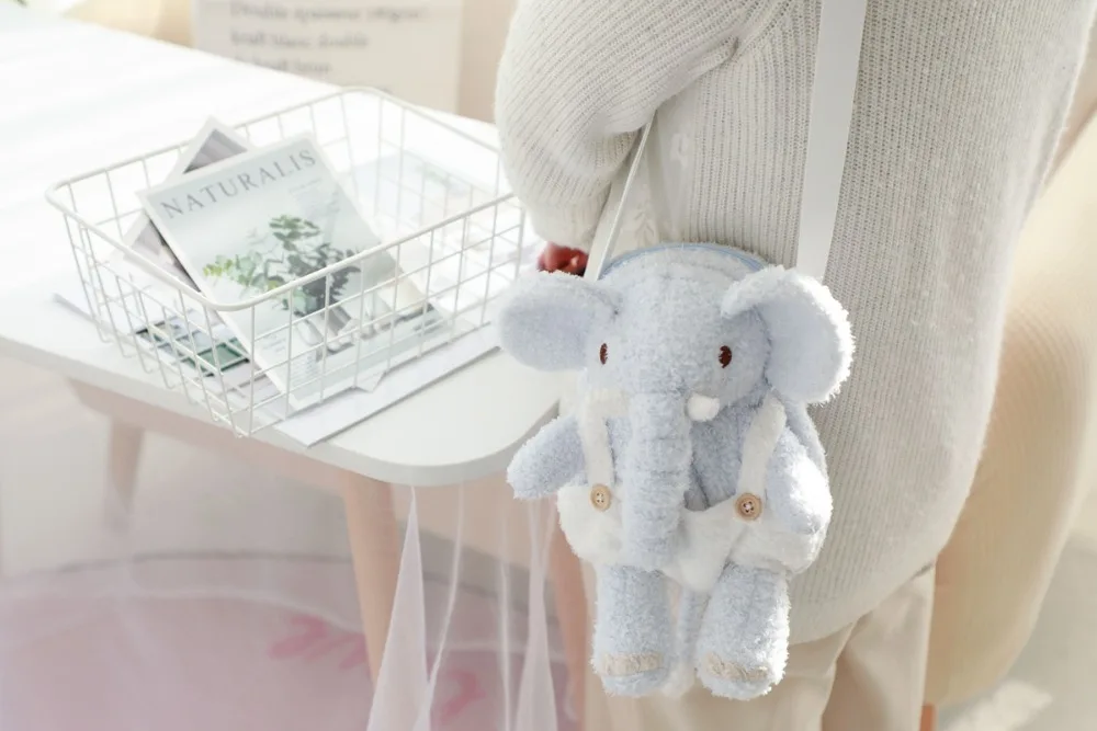Millffy милый мультяшный японский слон Плюшевый Рюкзак мягкий peluche животные sackpack школьная сумка для девочек детские подарки