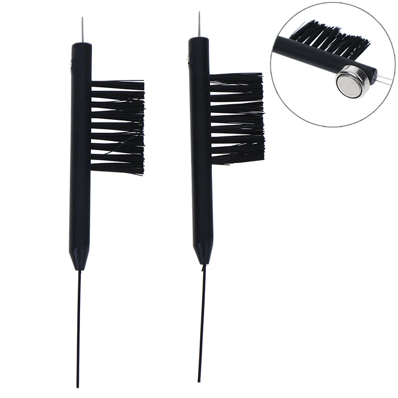 Мини щетка для чистки с петлей и магнитом АБС пластик нейлон уход за ушками