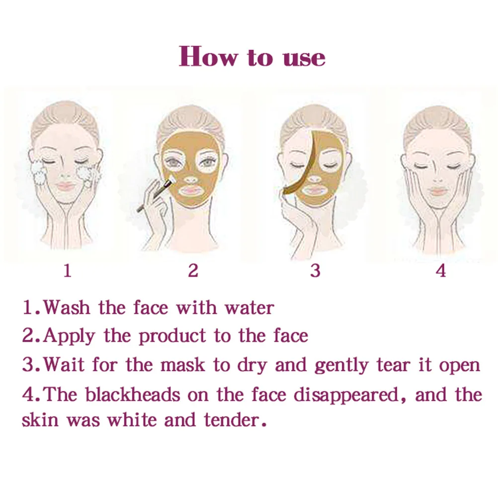 2019 Золотая маска для удаления черных точек мягкая тонкая лица лечение акне бриллиантовая очищения