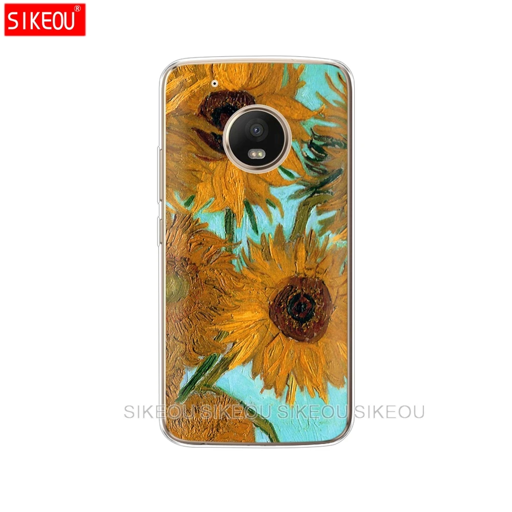 Силиконовый чехол для телефона Motorola Moto G6 G5 G5S Z2 Z3 PLAY PLUS X4 E4 E5 C Renaissance Van Gogh картина