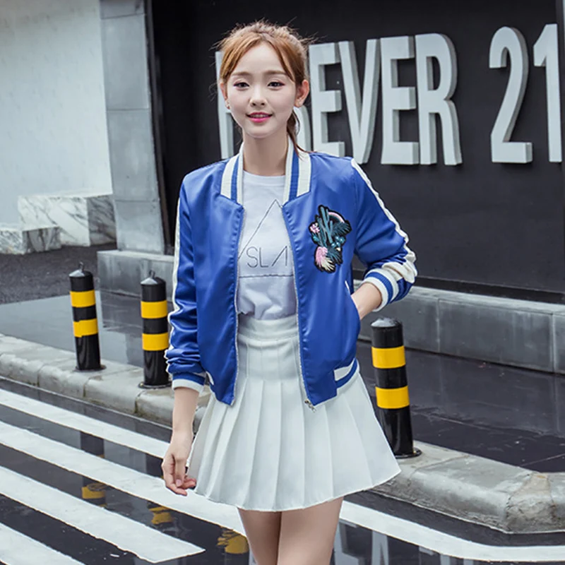 Короткий отрезок осенние куртки 2017 женская обувь новая верхняя одежда с длинным