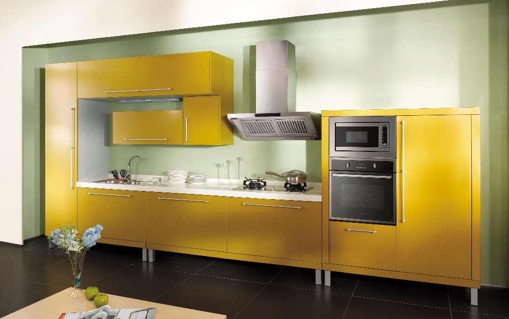 Яркий желтый цвет современный дизайн кухонный набор K021|modern kitchens designs|set coloresset kitchen