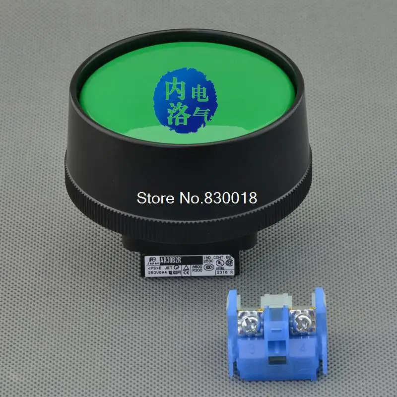 Fuji FUJI 30mm AR30B2R belt retainer 65 self-reset button mushroom R/G/B/WH/BL/Y AR30B2R-10G NC/NO/1NC1NO --10PCS/LOT |