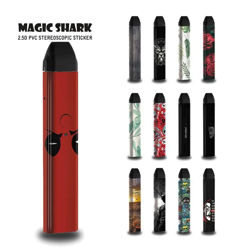 Модный чехол накладка для Uwell Caliburn 214 226 с изображением волшебного листа акулы