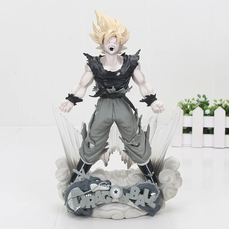 Новое поступление 24 см Dragon Ball Z Супер мастер звезды диорама Сон Гоку кисть фигурка игрушка модель куклы - Цвет: black opp bag