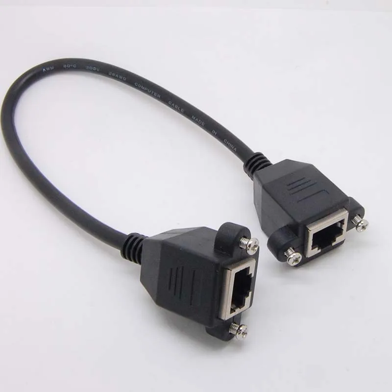 Сетевой кабель Ethernet Lan «Мама-мама», 1 фут, RJ45, CAT5, 100 дюйма, стандартный Удлинительный адаптер + винты 4p