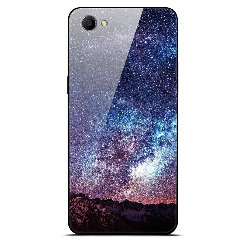 6," для OPPO A 3 Чехол закаленное Стекло задняя крышка OPPOA3 чехол для OPPO A 3 coque для OPPO A 3 звездное пятнистости Стекло чехол для телефона