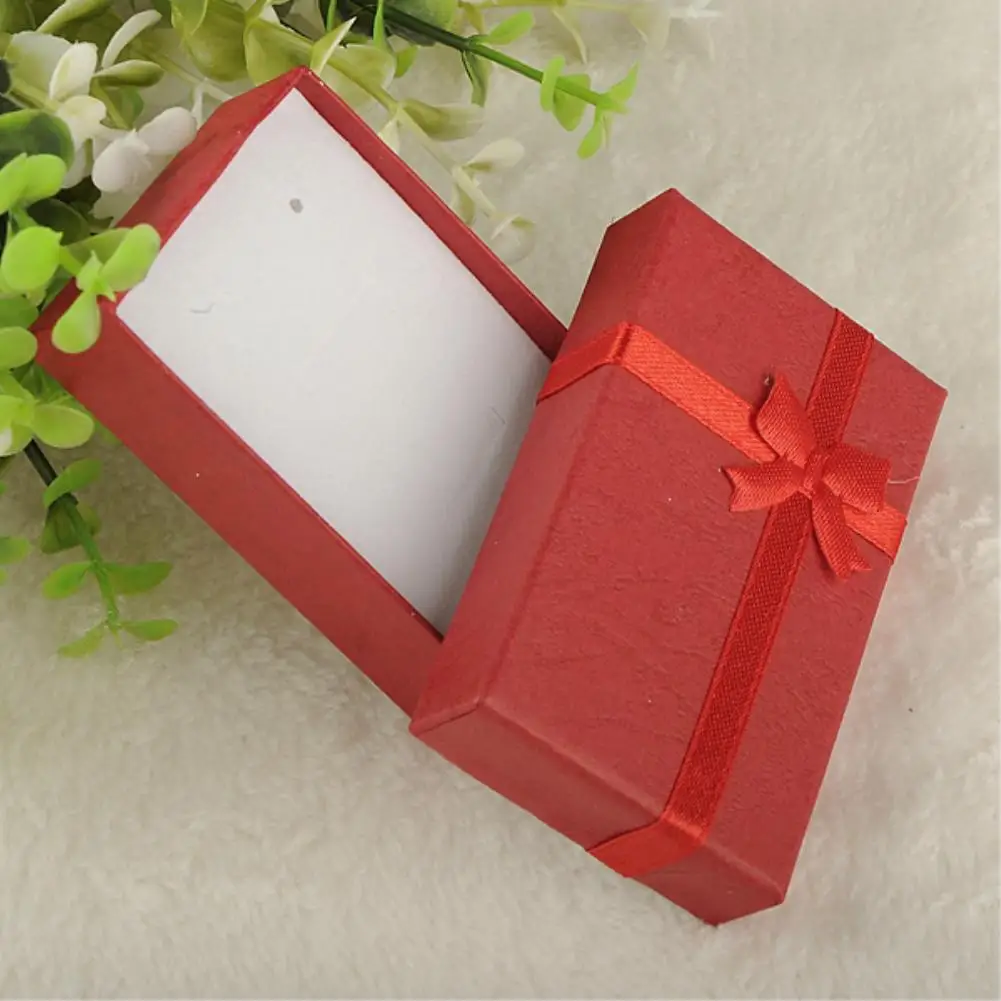 8x5x2.5cm Red Модный Красочный 1 шт. 4x4x3 см/8x5x2,5 см/9x7x3 см органайзер для ювелирных изделий Коробка для хранения колец Милая коробка маленькая Подарочная коробка для колец Серьги - Цвет: 8x5x2.5cm Red
