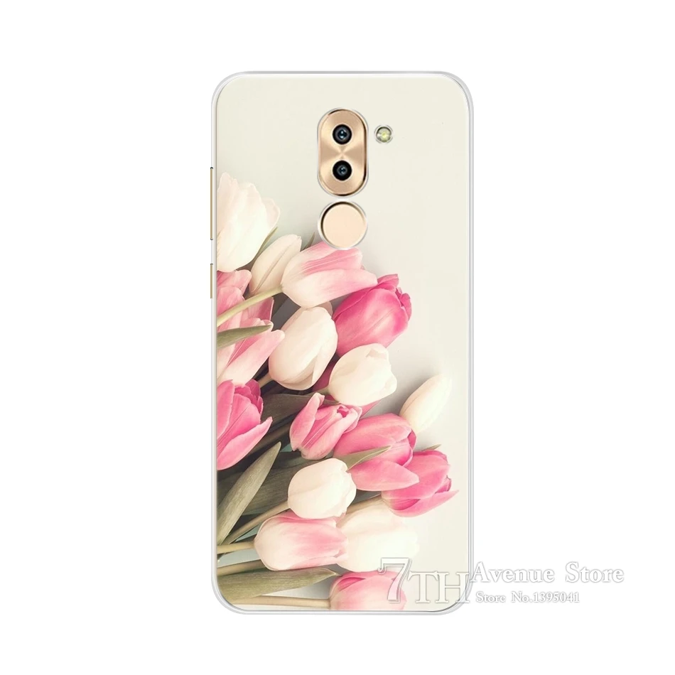 Чехол накладка с рисунком для Huawei Honor 6X чехлы из мягкого ТПУ GR5 2017 Mate 9 Lite чехол 6x