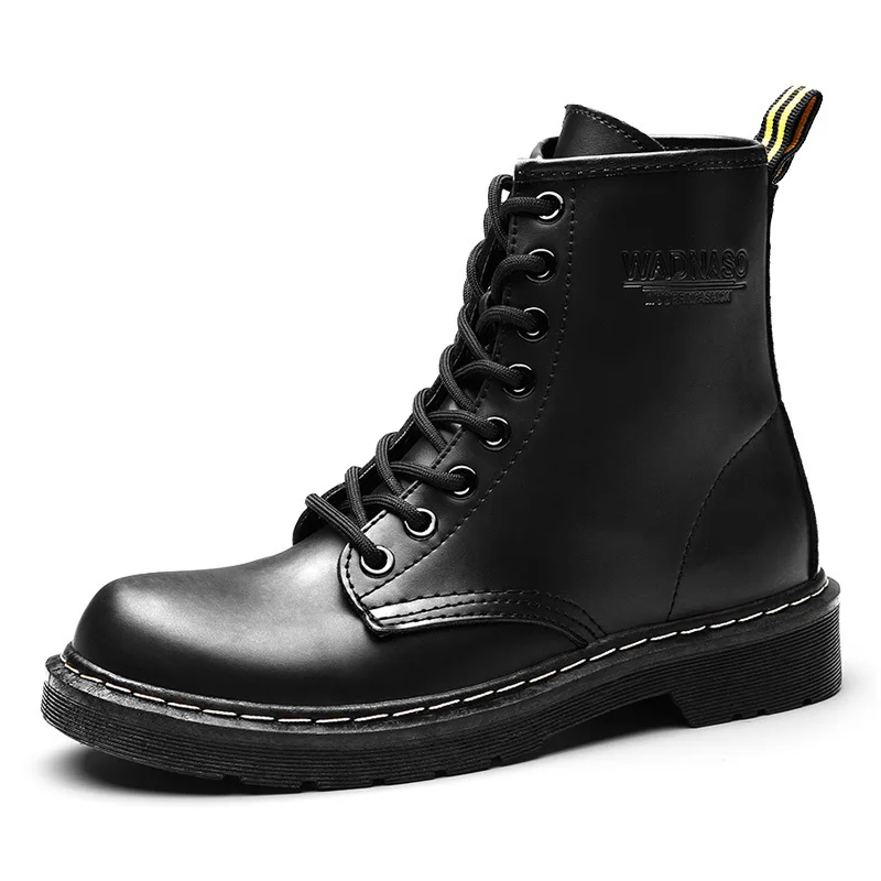 Женские Модные Ботинки martin Зимняя Теплая Обувь На Шнуровке Botas Feminina