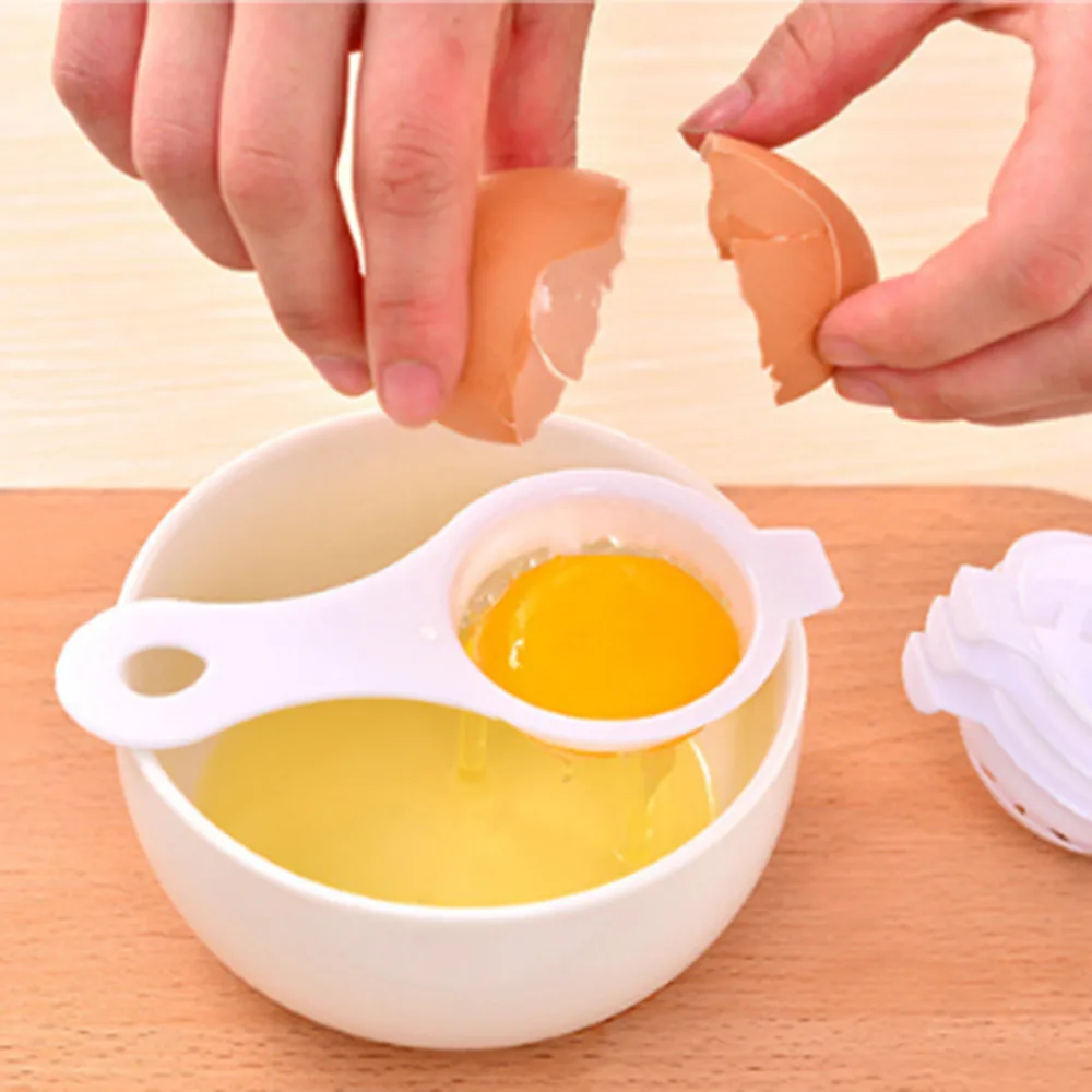 

1 Pcs Plastic Egg Separator White Yolk Sifting Home Kitchen Chef Dining Cooking Gadget New 2021 Daily Necessities 2021 New Hot
