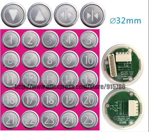 DC10-30V круглые кнопки лифта из нержавеющей стали/цифровая стрелка/KDS50 (KDS300) кнопка переключения - изображение
