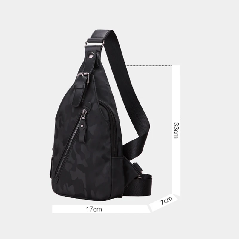 Brand Crossbody Bags for Men Messenger Chest Bag Pack Casual bags earphone support Waterproof oxford single Shoulder 2019 | Багаж и сумки