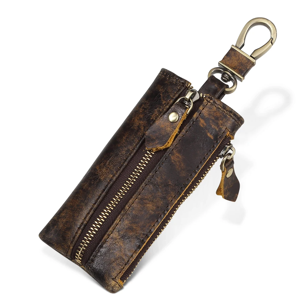 Премиум натуральная кожа многофункциональные кошельки для ключей Новое поступление унисекс универсальный домашний чехол для ключей на молнии Кошельки для монет