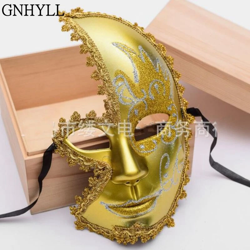 GNHYLL новые модные вечерние маскарадные маски для мужчин маска из прозрачного
