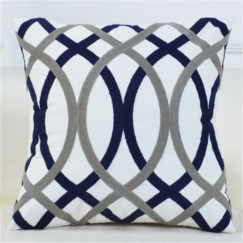 Вышитые Декоративные Чехлы для подушек домашний декор геометрические подушки