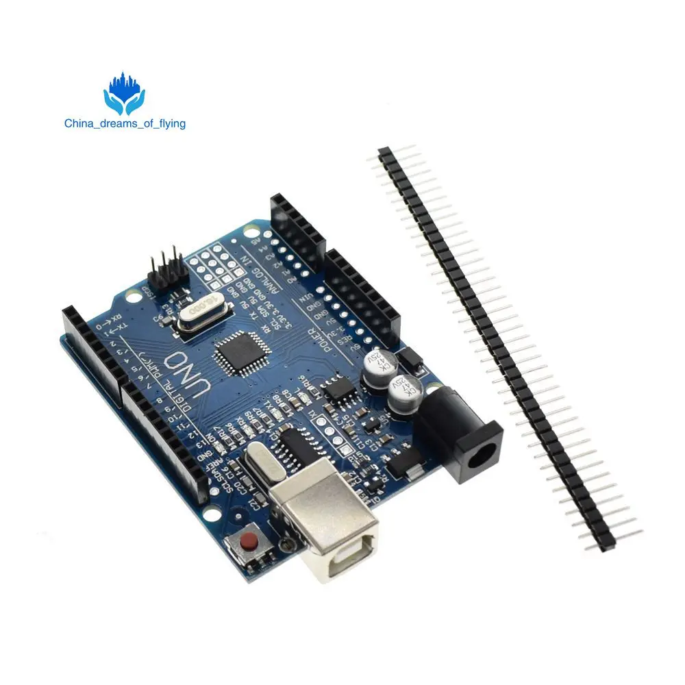 UNO R3 TZT 1 шт./лот высокое качество UNO R3 MEGA328P CH340G для Arduino совместимый без USB кабель - Цвет: UNO R3
