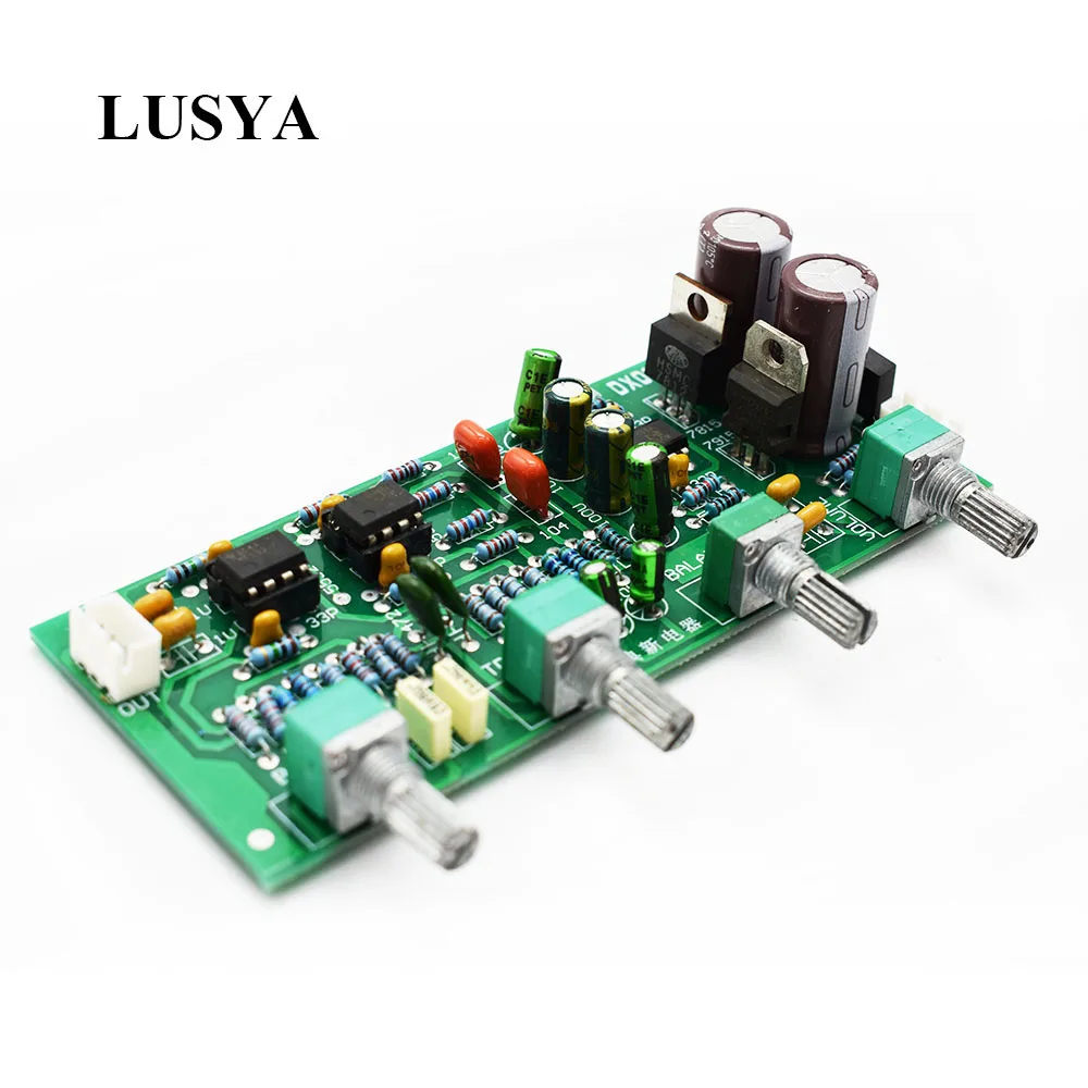 Lusya HIFI NE5532 предусилитель усилитель Тон аудио доска с высокими частотами бас