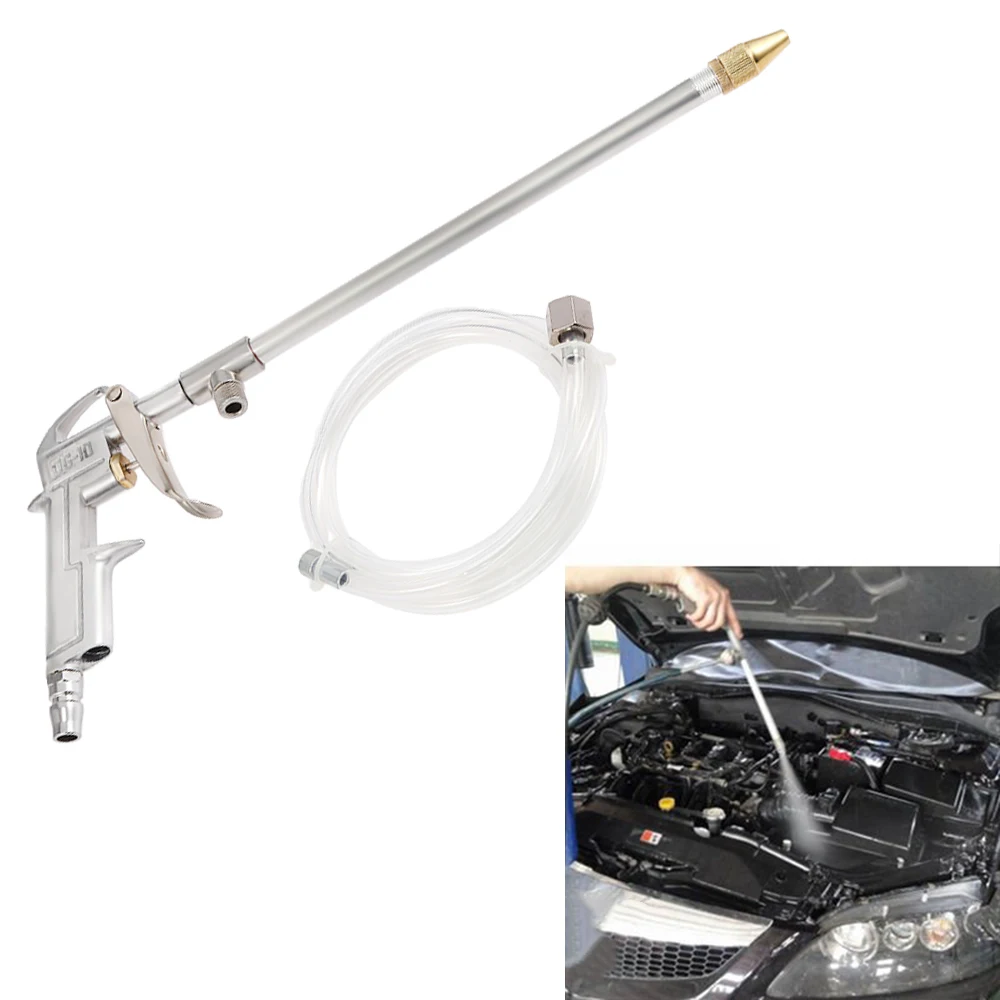 DIY пневматический алюминиевый сплав чистый пистолет воздушный удар мощный выдув пыли Регулируемый наконечник сопла для очистки сукцирования живопись