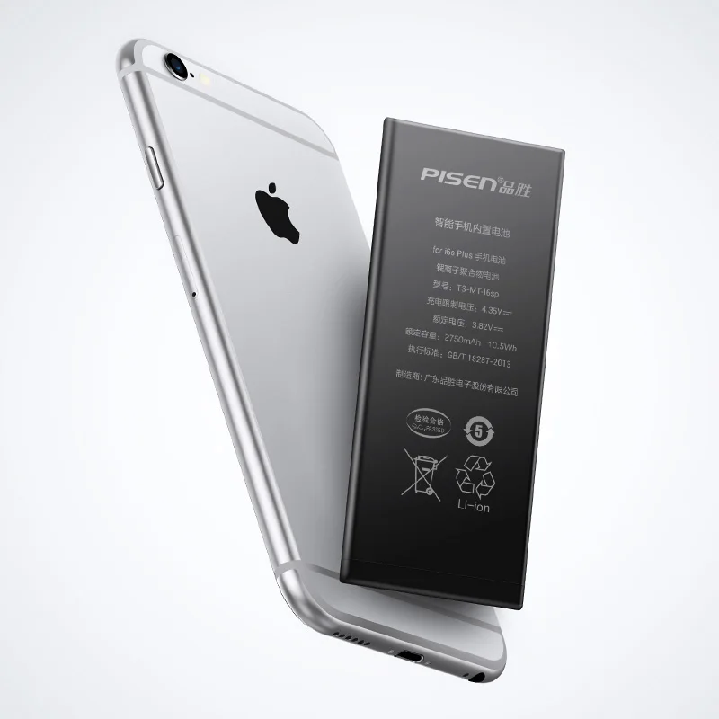 PISEN 2750 мАч телефон литий-ионный Батарея для iPhone 6 S плюс полимерный реального