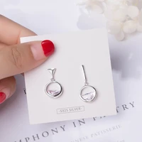 water earrings sterling silver 925 with cubic zironia fashion earings for women boucles doreilles pour les femmes