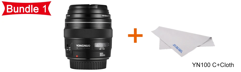 Новинка Yongnuo YN100mm F2 Средний телеобъектив для камеры Canon EOS Rebel AF MF 5D4 1300D 800D 760D 750D 77D 60Da 5Ds R