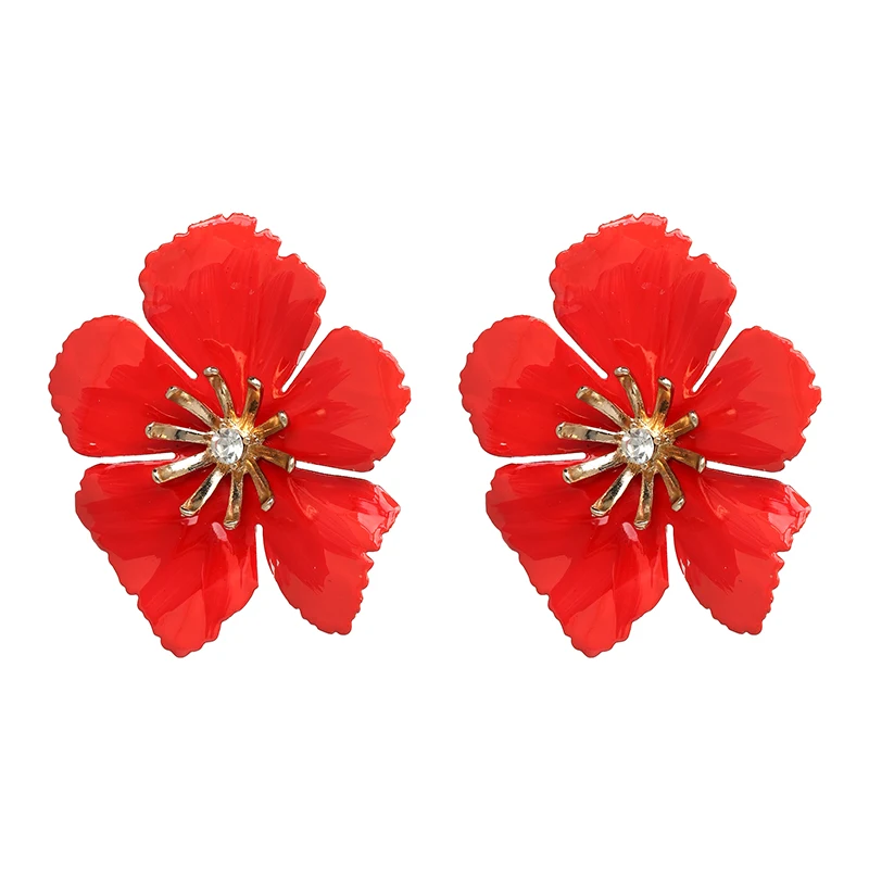 Женские серьги гвоздики с кристаллами 6 цветов|Серьги-гвоздики| |